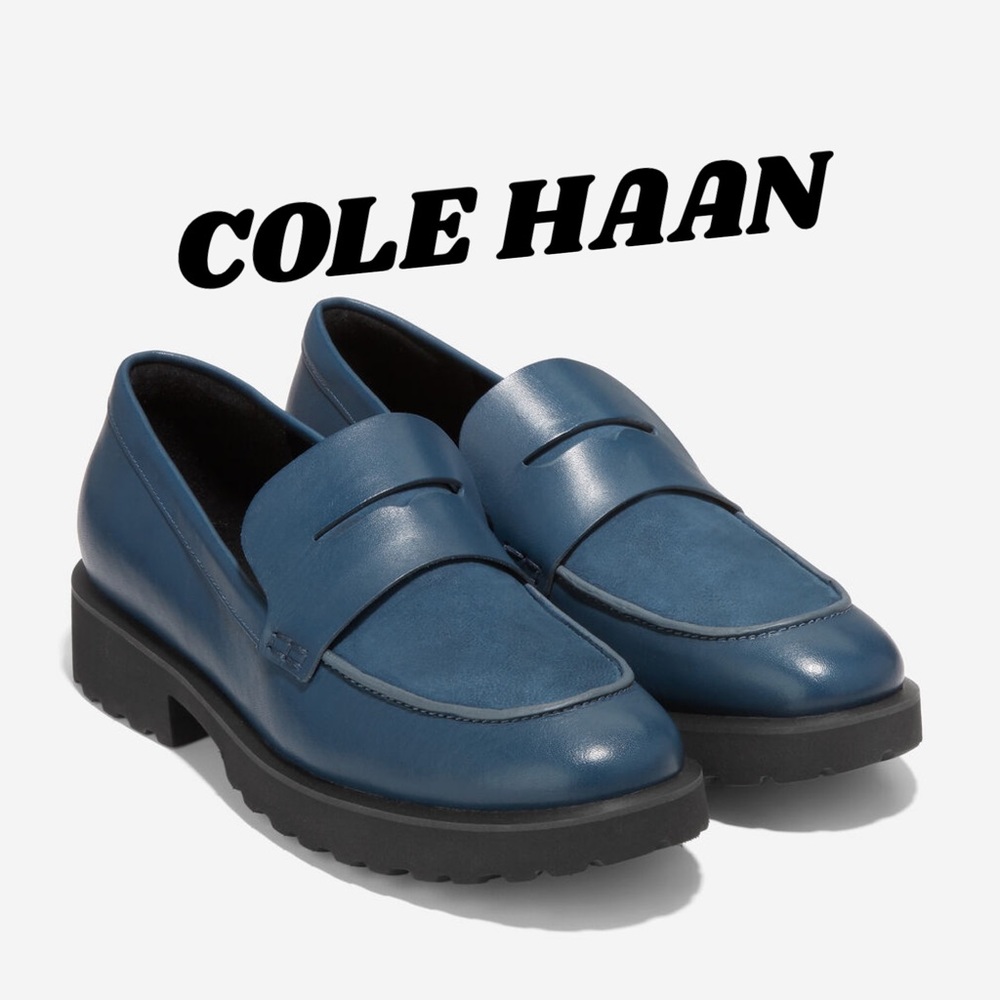 Cole Haan Geneva Loafer Dark Denim office casual office outdoor summer style